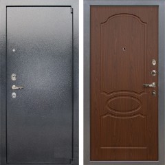 Металлическая дверь Лекс 3 Барк (Серый букле / Берёза мореная) панель №12