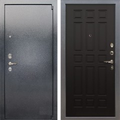 Металлическая дверь Лекс 3 Барк (Серый букле / Венге) панель №29