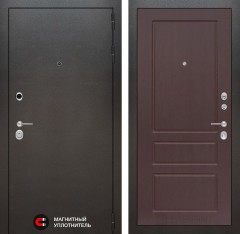Металлическая входная дверь SILVER 03 - Орех премиум