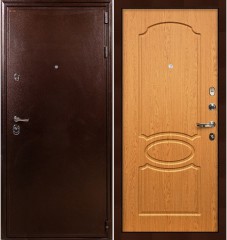 Металлическая дверь в квартиру Лекс 5А Цезарь Дуб натуральный (панель №15)