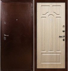 Металлическая дверь в квартиру Лекс 5А Цезарь Беленый дуб (панель №25)