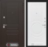 Металлическая входная дверь в квартиру Мегаполис 23 - Белый софт