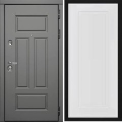 Входная дверь Cударь Diva ДИВА-МД-47 Ясень графит/Н-10 Белый софт