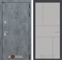 Металлическая дверь Лабиринт Бетон 21 - Грей софт