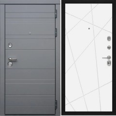 Входная дверь Cударь Diva ДИВА-МД-39 Серый матовый/Д-11 Белый софт