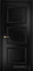 Межкомнатные двери Оникс Classic Пальмира Эмаль черная по ясеню