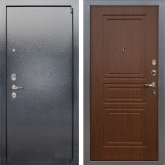 Металлическая дверь Лекс 3 Барк (Серый букле / Берёза мореная) панель №19