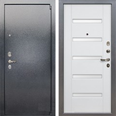 Металлическая дверь Лекс 3 Барк (Серый букле / Ясень белый) панель №34