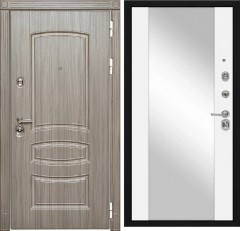 Входная дверь Cударь Diva ДИВА-МД-42 Сандал серый/Д-15 Белый софт