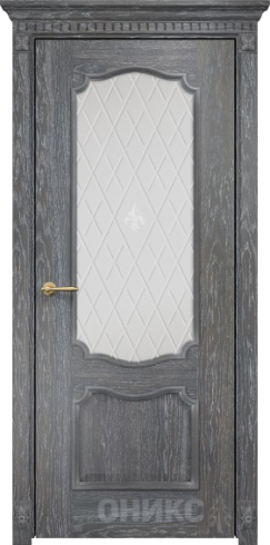 Межкомнатные двери Оникс Classic Венеция Дуб Седой Сатинат Белый