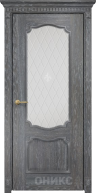 Межкомнатные двери Оникс Classic Венеция Дуб Седой Сатинат Белый