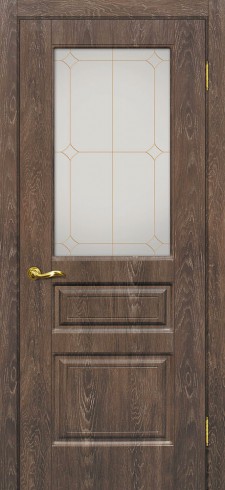 Дверь остекленная Версаль-2 Дуб корица