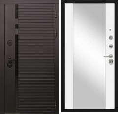 Входная дверь Cударь STR МХ-45 Черный кварц/Д-15 Белый софт