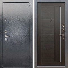Металлическая дверь Лекс 3 Барк Верджиния (Серый букле / Венге) панель №39