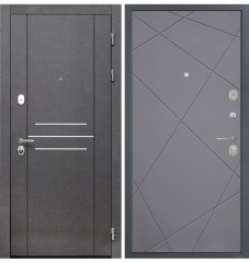Металлическая дверь Интекрон Сенатор Лучи-М (Софт графит)