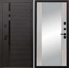 Входная дверь Cударь STR МХ-45 Черный кварц/Д-15 Сандал белый