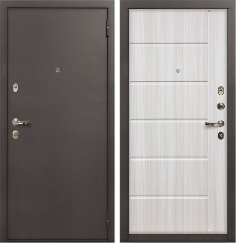 Металлическая дверь в квартиру Лекс 1А Сандал белый (панель №42)