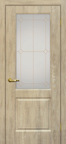 Дверь остекленная Версаль-1 Дуб песочный