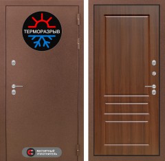 Металлическая дверь в дом Лабиринт Термо Магнит 03 - Орех бренди