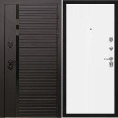 Входная дверь Cударь STR МХ-45 Черный кварц/Н-1 Белый софт