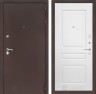 Металлическая дверь в квартиру Лабиринт CLASSIC антик медный 03 - Белый софт