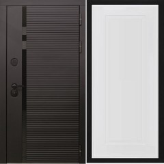 Входная дверь Cударь STR МХ-45 Черный кварц/Н-10 Белый софт