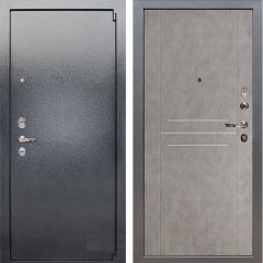 Металлическая дверь Лекс 3 Барк (Серый букле / Бетон серый) панель №81