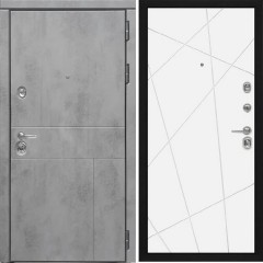 Входная дверь Cударь Diva ДИВА-МД-48 Бетон темный/Д-11 Белый софт