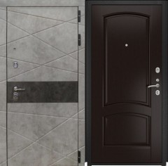 Металлические входные двери в квартиру L-31 Бетон Лофт/Лаура Венге