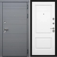 Входная дверь Cударь Diva ДИВА-МД-39 Серый матовый/Д-7 Белый софт