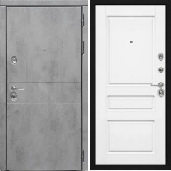 Входная дверь Cударь Diva ДИВА-МД-48 Бетон темный/Д-13 Белый софт