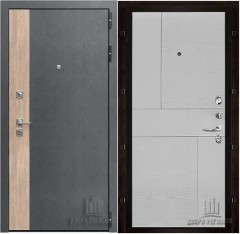 Металлическая дверь в квартиру Regidoors Бруклин Chiaro Patina Argento (Ral 9003)