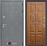 Металлическая дверь в квартиру Лабиринт Бетон 17 - Золотой дуб