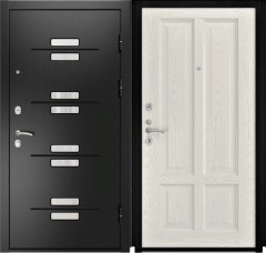 Входные двери L-13 Черный Муар/Титан-3 RAL9010