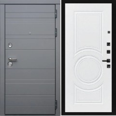 Входная дверь Cударь Diva ДИВА-МД-39 Серый матовый/Д-8 Белый софт