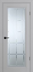 Межкомнатная Дверь Profilo Porte модель PSU-35 цвет Агат, сатинат гравировка