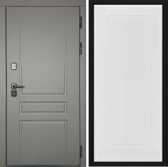 Входная дверь Cударь Diva ДИВА-54 Ясень графит/Н-10 Белый софт