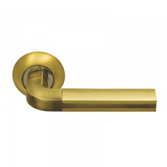 Дверная ручка Archie Sillur 96 золото матовое/античая бронза