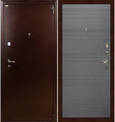 Металлическая дверь в квартиру Лекс 1А Графит софт (панель №70)