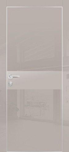 Дверь межкомнатная HGX-3 Латте глянец, стекло латте