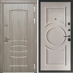Входная дверь Cударь Diva ДИВА-МД-42 Сандал серый/М-30 Белый софт
