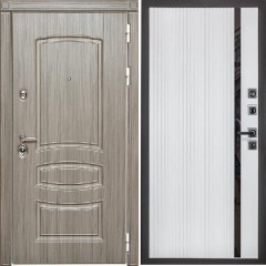 Входная дверь Cударь Diva ДИВА-МД-42 Сандал серый/МХ 46 белый матовый