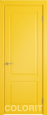 Межкомнатная дверь К1 ДГ желтая