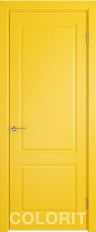 Межкомнатная дверь К1 ДГ желтая
