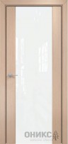 Межкомнатная дверь Оникс Hi-tech Престиж Беленый дуб, триплекс белый