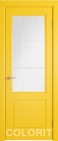 Межкомнатная дверь К1 ДО желтая