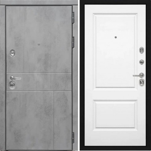 Входная дверь Cударь Diva ДИВА-МД-48 Бетон темный/Д-7 Белый софт