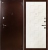 Металлическая дверь Лекс 1А Квадро Белая шагрень (панель №71)