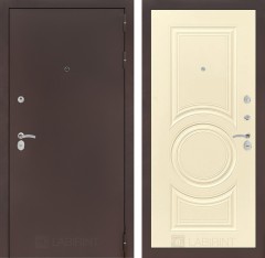 Металлическая дверь в квартиру Лабиринт CLASSIC антик медный 23 - Шампань софт