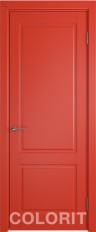 Межкомнатная дверь К1 ДГ красная